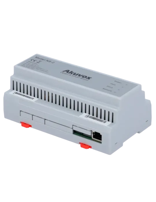 AKUVOX Conversor 2 hilos a IP - 6 grupos de 2 hilos - TCP/IP con RJ45