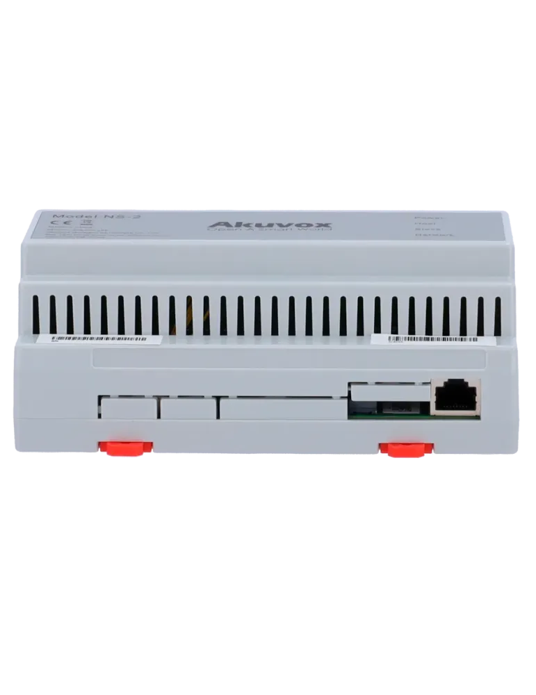 AKUVOX Conversor 2 hilos a IP - 6 grupos de 2 hilos - TCP/IP con RJ45