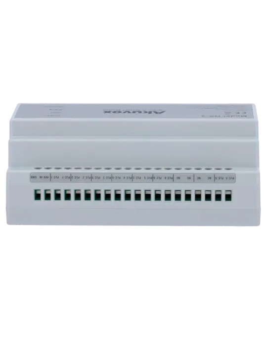 AKUVOX Conversor 2 hilos a IP - 6 grupos de 2 hilos - TCP/IP con RJ45