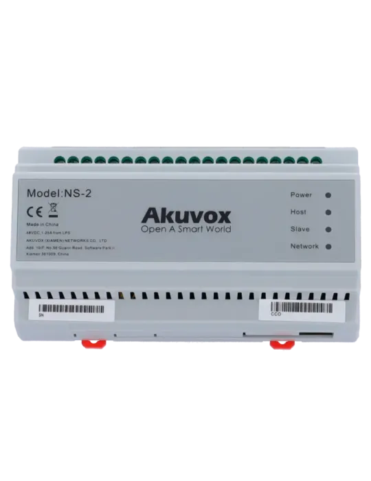 AKUVOX Conversor 2 hilos a IP - 6 grupos de 2 hilos - TCP/IP con RJ45