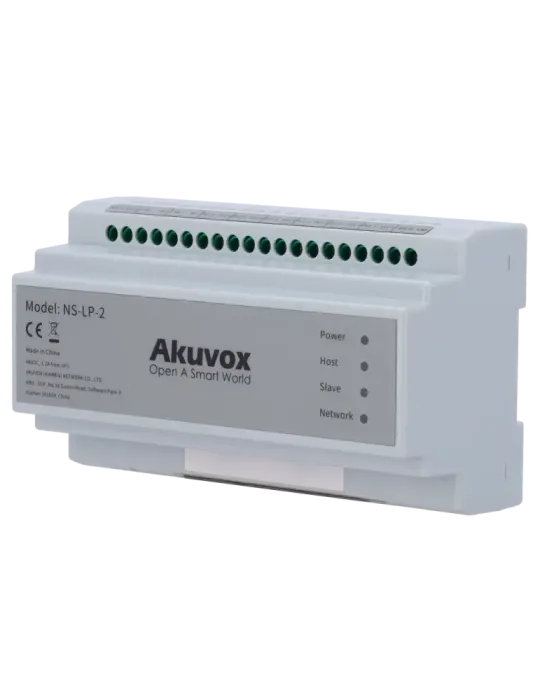 AKUVOX Distribuidor para comunidades 2 hilos LP - Alimenta hasta 26 mo