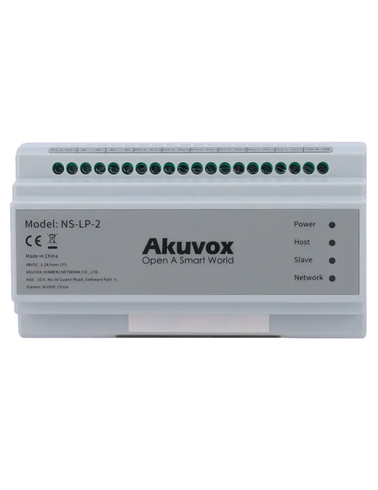 AKUVOX Distribuidor para comunidades 2 hilos LP - Alimenta hasta 26 mo