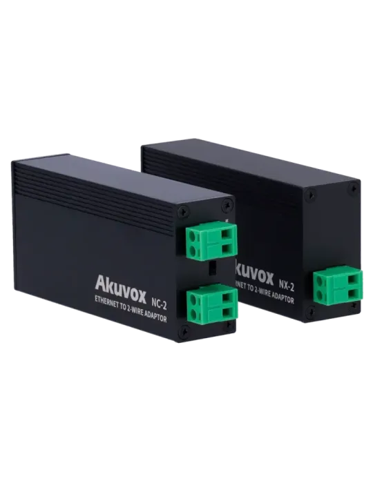 AKUVOX Kit conversor IP a 2 hilos - 1 grupo de 2 hilos - 1 grupo TCP/I
