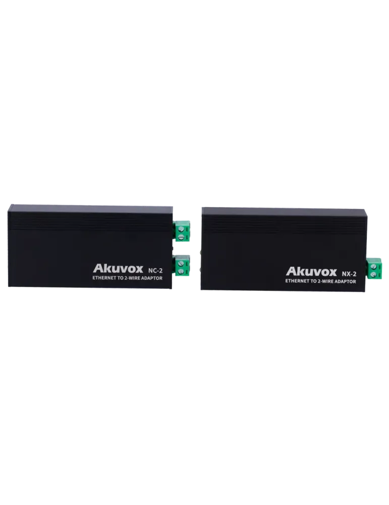 AKUVOX Kit conversor IP a 2 hilos - 1 grupo de 2 hilos - 1 grupo TCP/I