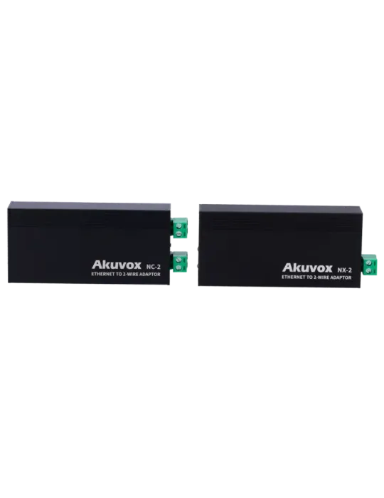 AKUVOX Kit conversor IP a 2 hilos - 1 grupo de 2 hilos - 1 grupo TCP/I