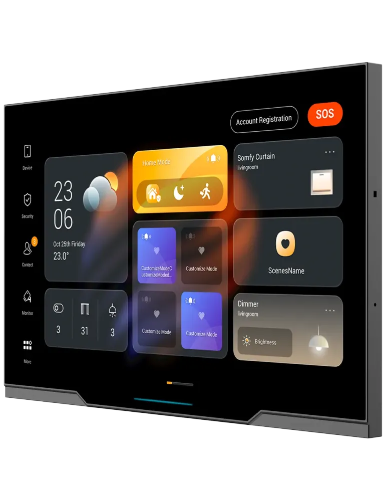AKUBELA Monitor Android 12.0 para domótica - Pantalla TFT de 10″ | Apl