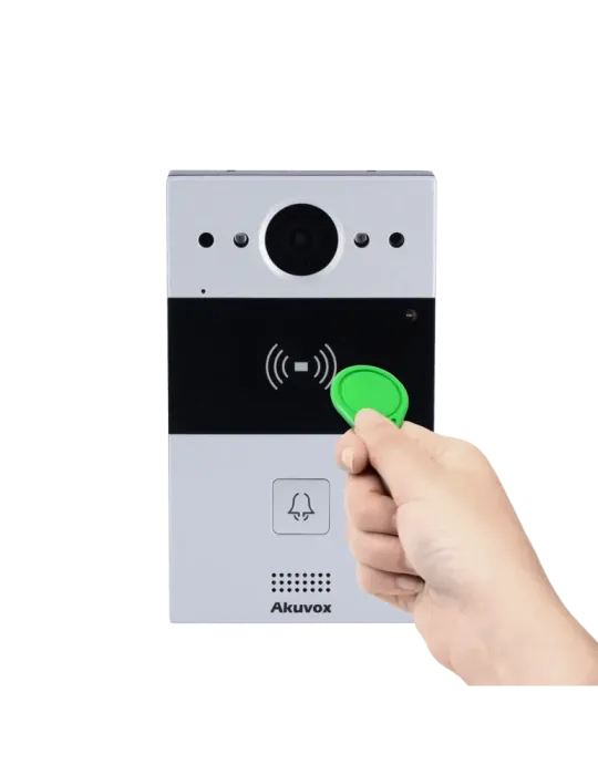 AKUVOX Videoportero 2 hilos en superficie - Cámara 2 Mpx | Audio bidir
