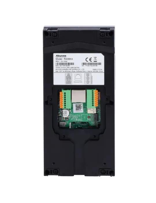 AKUVOX Videoportero IP en superficie - Cámara 2 Mpx | Audio bidireccio