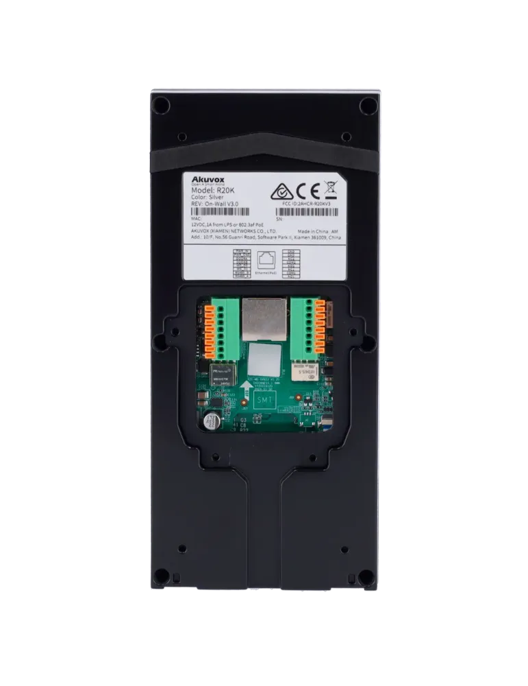 AKUVOX Videoportero IP en superficie - Cámara 2 Mpx | Audio bidireccio