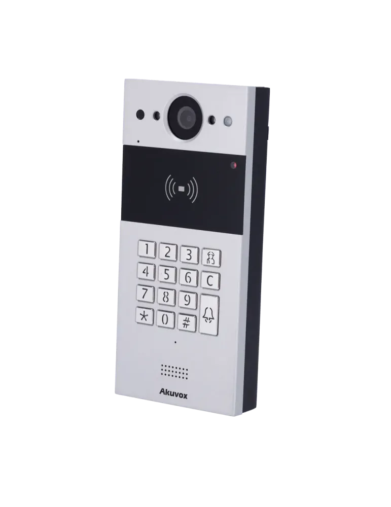 AKUVOX Videoportero 2 hilos en superficie - Cámara 2 Mpx | Audio bidir