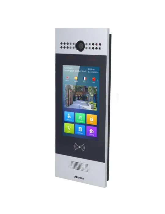 AKUVOX Videoportero IP - Cámara 3 Mpx | Audio y vídeo bidireccional -