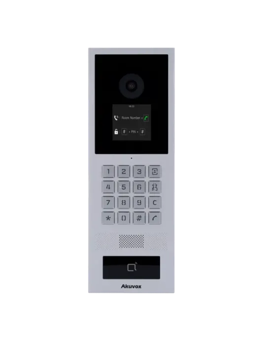 AKUVOX Videoportero IP antivandálico IK08 - Cámara 2 Mpx | Audio bidir