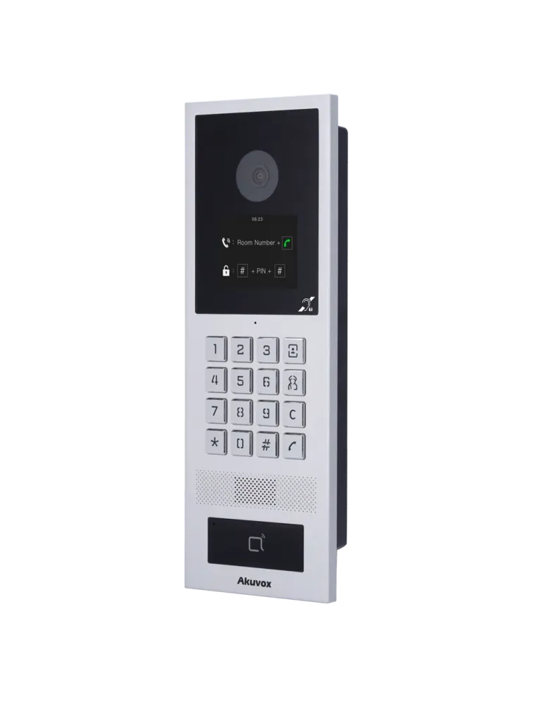 AKUVOX Videoportero IP antivandálico IK08 - Cámara 2 Mpx | Audio bidir