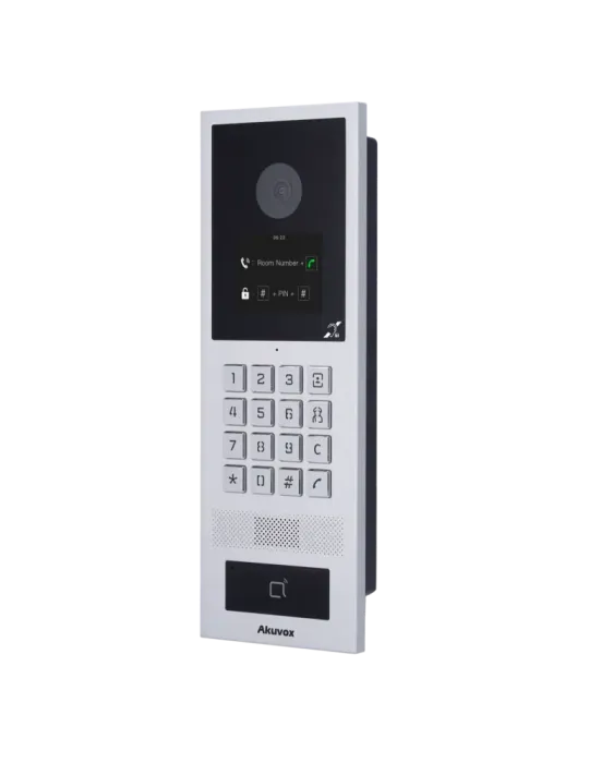 AKUVOX Videoportero IP antivandálico IK08 - Cámara 2 Mpx | Audio bidir