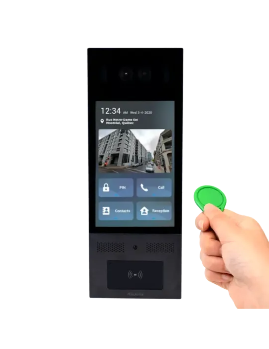 AKUVOX Videoportero IP antivandálico IK10 - Doble cámara 2 Mpx | Audio