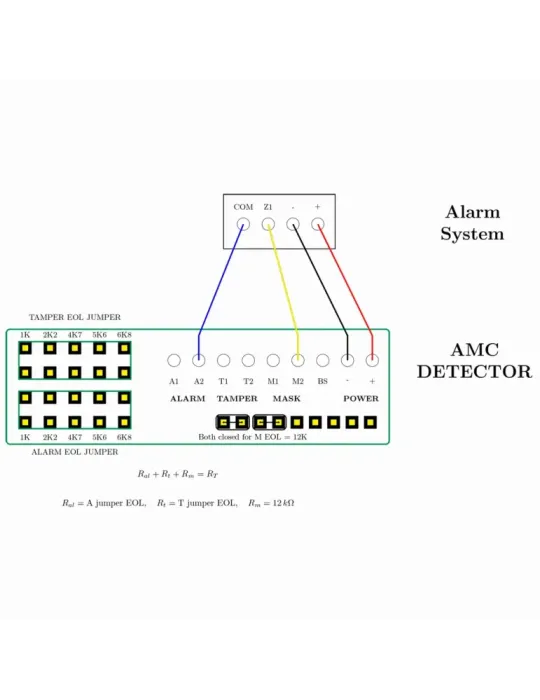 AMC Detector PIR doble tecnología - Certificado Grado 3 - Antimascotas