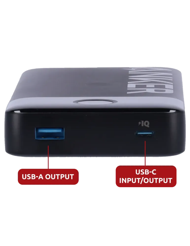 Anker Power Bank - Capacidad 20000mAh - Entrada USB-C - Salidas USB-C,