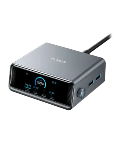 Anker - Cargador de escritorio - Potencia 250W - Salidas 4x USB-C, 2x