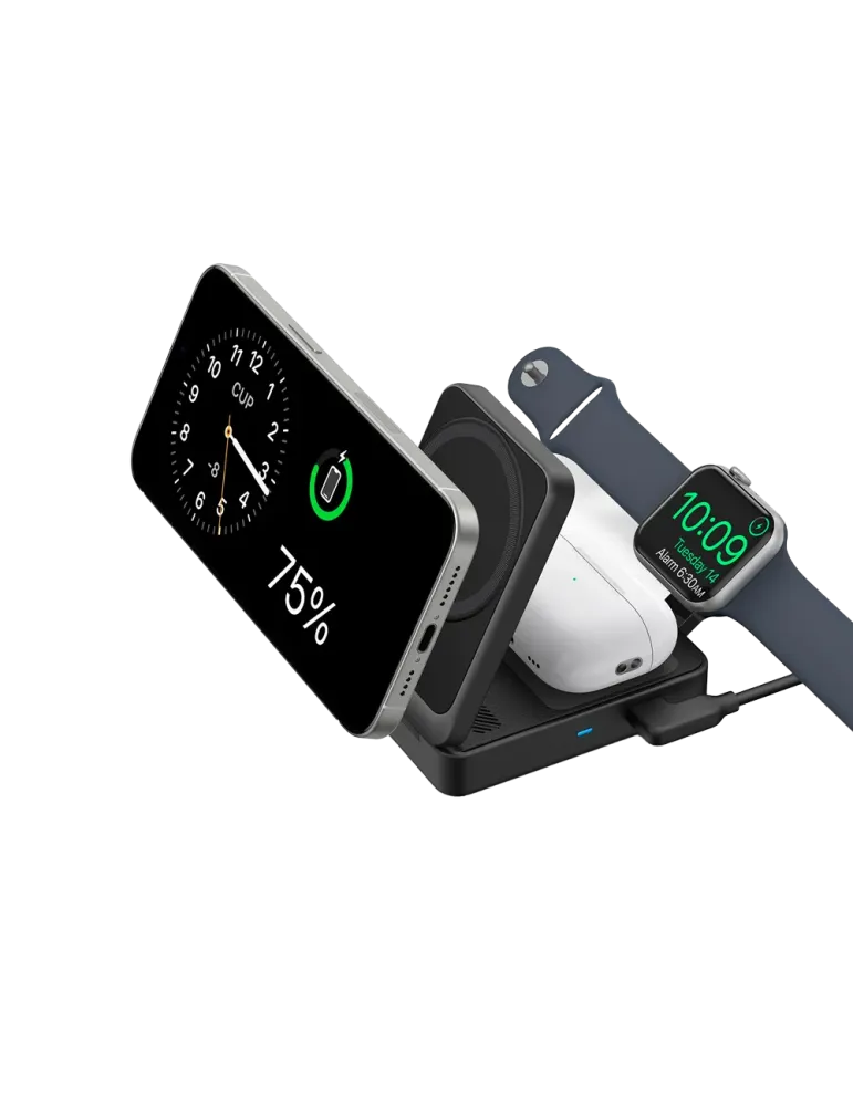 ANKER Cargador inalámbrico 3 en 1 Anker - Tecnología Magsafe - Carga r