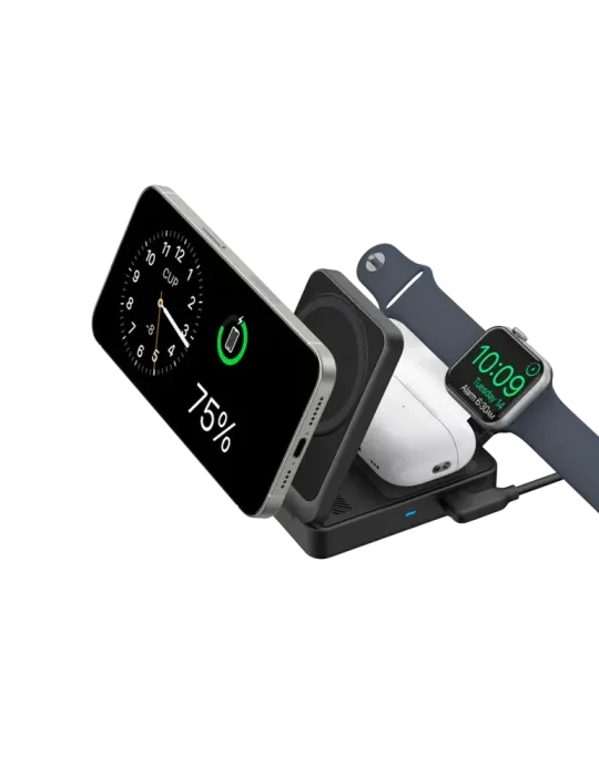 ANKER Cargador inalámbrico 3 en 1 Anker - Tecnología Magsafe - Carga r