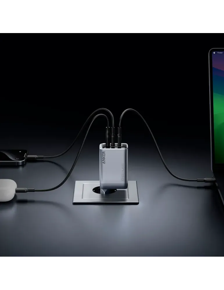 Anker - Cargador USB - Potencia 100W - Salida 2x USB-C, 1x USB-A - Car
