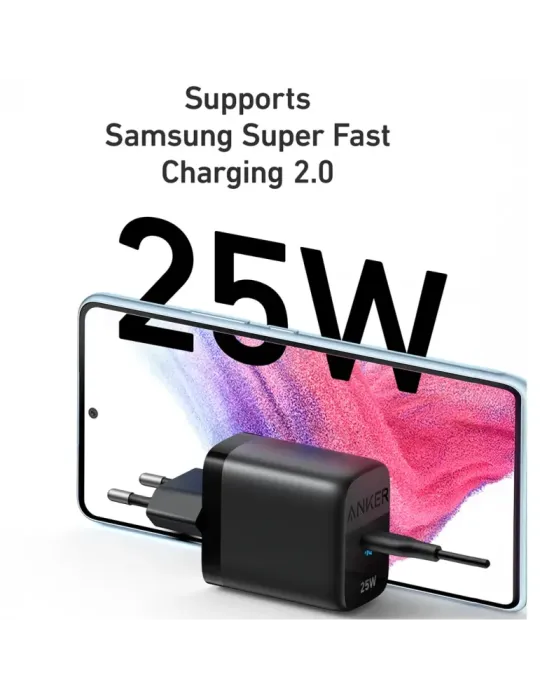 Anker - Cargador USB - Potencia 25W - Carga rápida - Salida USB-C - Co