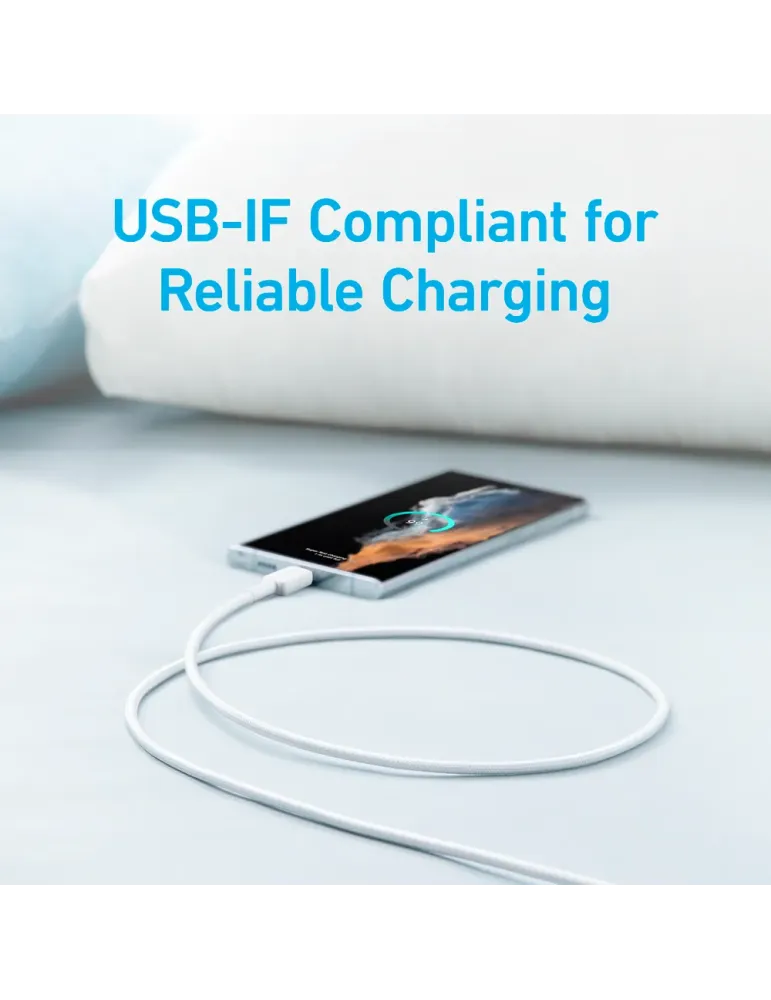 Anker - Cable USB2.0 - USB-A a USB-C - Cable de nylon trenzado - Longi