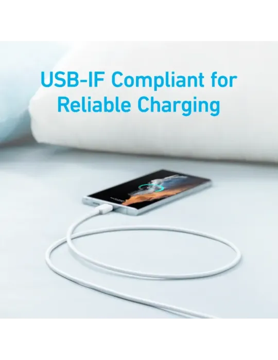 Anker - Cable USB2.0 - USB-A a USB-C - Cable de nylon trenzado - Longi