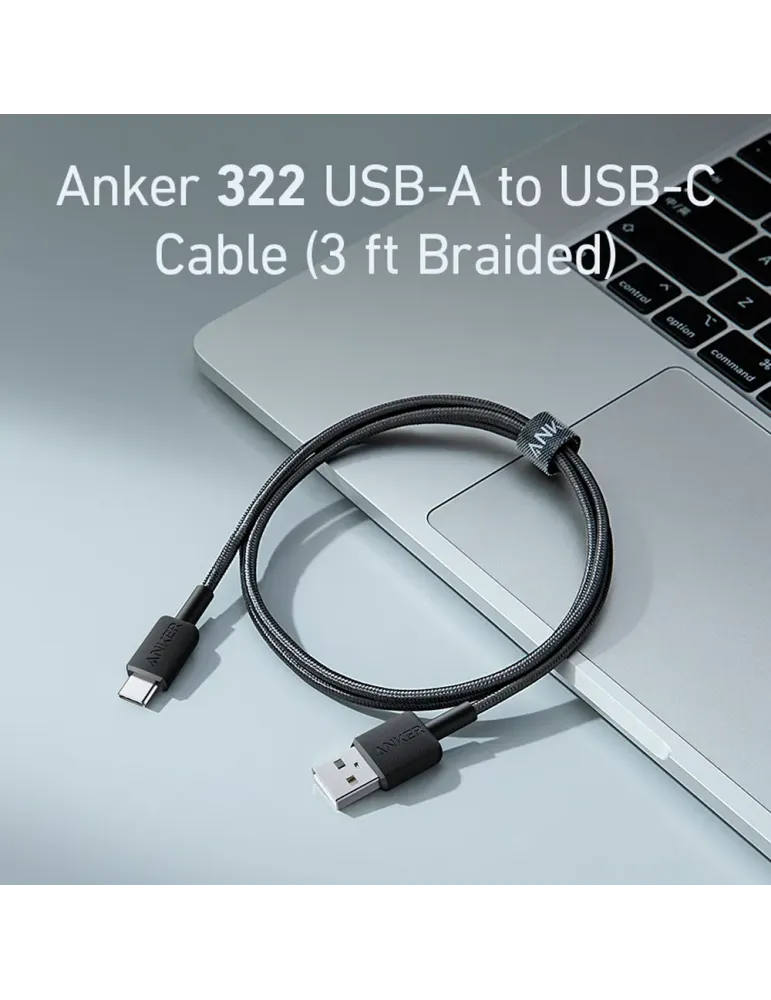 Anker - Cable USB2.0 - USB-A a USB-C - Cable de nylon trenzado - Longi