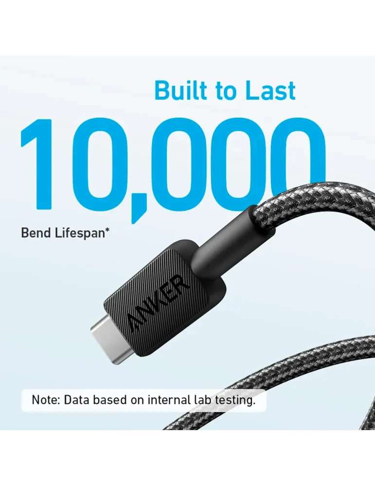 Anker - Cable USB2.0 - USB-A a USB-C - Cable de nylon trenzado - Longi
