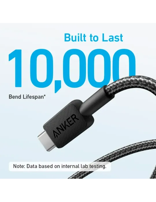 Anker - Cable USB2.0 - USB-A a USB-C - Cable de nylon trenzado - Longi