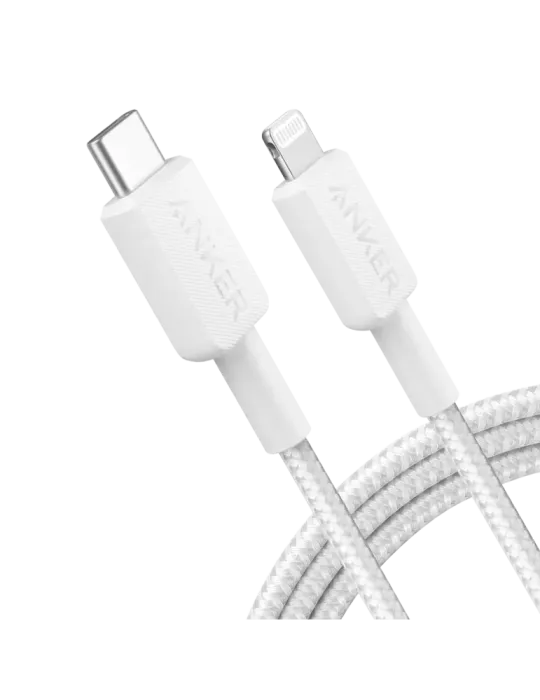 Anker - Cable USB2.0 - USB-C a Lightning - Cable de nylon trenzado - L