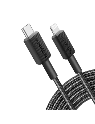 Anker - Cable USB2.0 - USB-C a Lightning - Cable de nylon trenzado - L