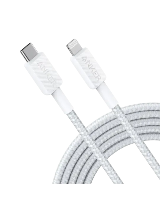 Anker - Cable USB2.0 - USB-C a Lightning - Cable de nylon trenzado - L