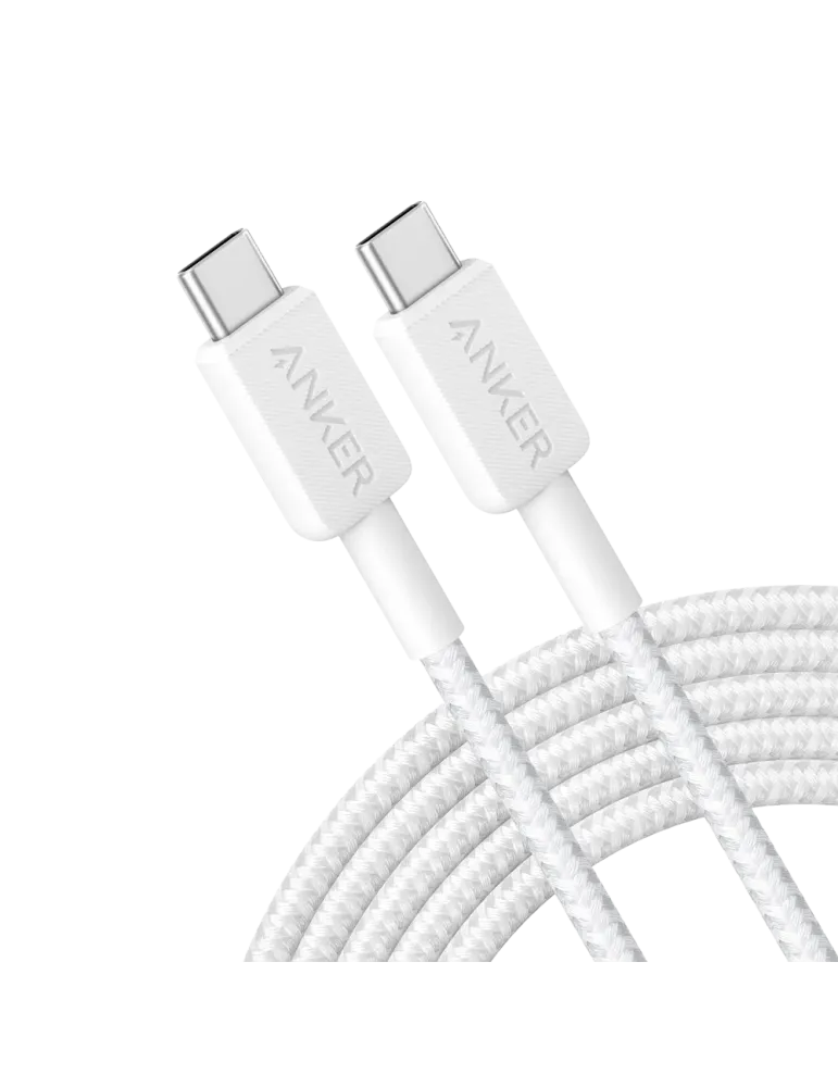 Anker - Cable USB2.0 - USB-C a USB-C - Cable de nylon trenzado - Longi