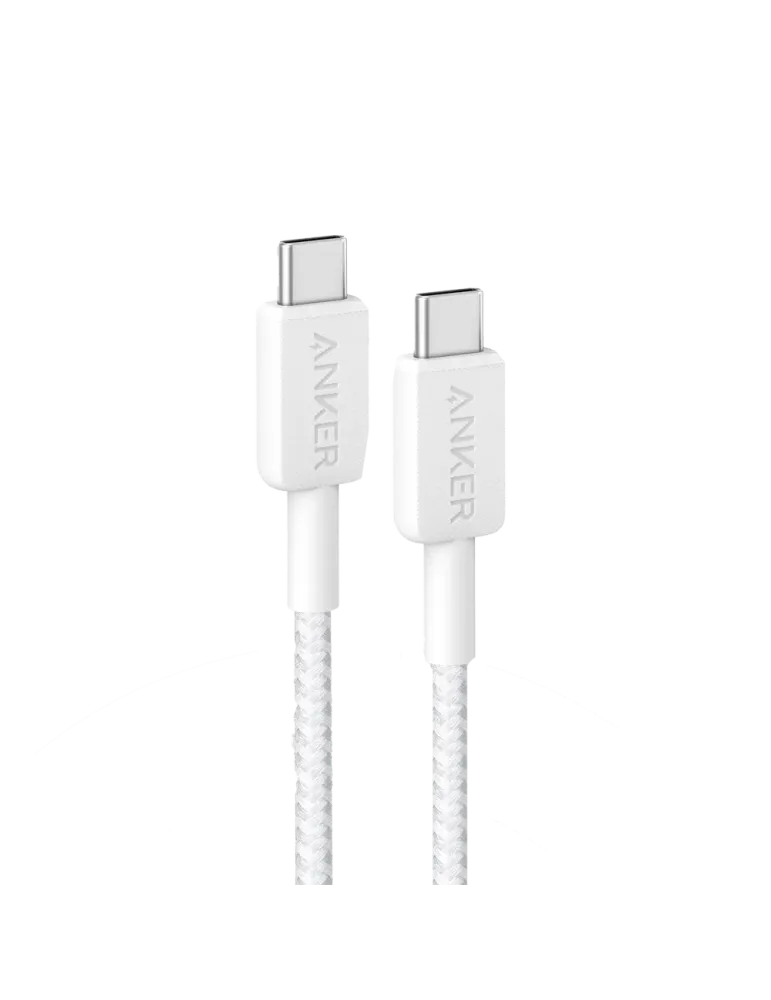 Anker - Cable USB2.0 - USB-C a USB-C - Cable de nylon trenzado - Longi