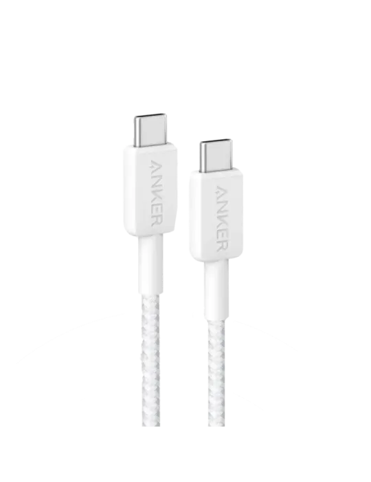 Anker - Cable USB2.0 - USB-C a USB-C - Cable de nylon trenzado - Longi