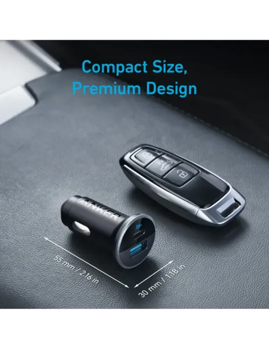 Anker - Mechero coche - Potencia 52.5W - Carga rápida 30W | Tecnología