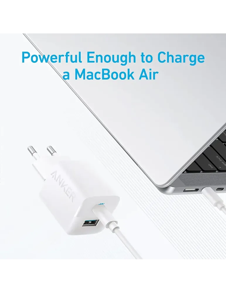 Anker - Cargador USB - Potencia 33W - Carga rápida - Salidas USB-C, US