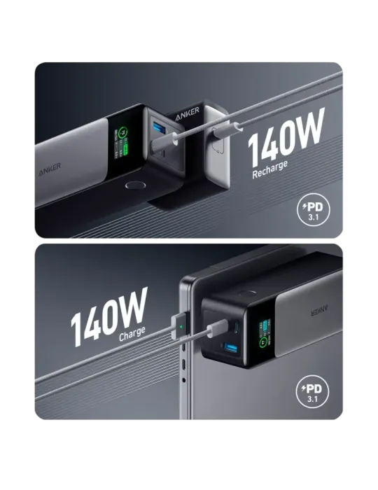 Anker Power bank con pantalla digital - Capacidad 24000mAh - Entrada U