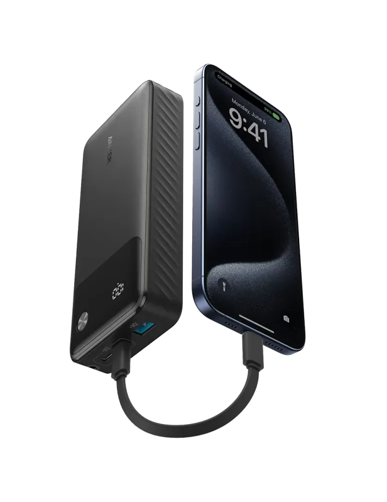 Anker Power bank con pantalla - Capacidad 20000mAh - Entradas 2x USB-C