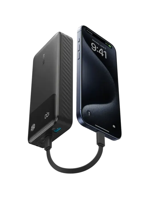 Anker Power bank con pantalla - Capacidad 20000mAh - Entradas 2x USB-C