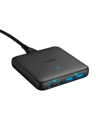 Anker - Cargador de escritorio - Carga rápida 65W - Salidas 2x USB-C,
