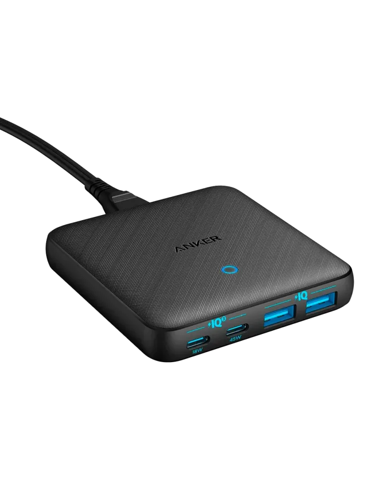 Anker - Cargador de escritorio - Carga rápida 65W - Salidas 2x USB-C,