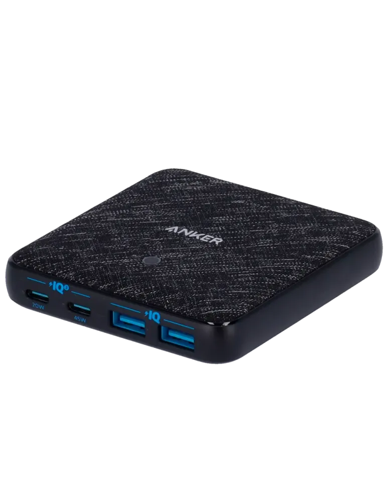 Anker - Cargador de escritorio - Carga rápida 65W - Salidas 2x USB-C,