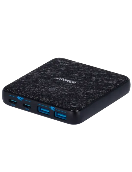 Anker - Cargador de escritorio - Carga rápida 65W - Salidas 2x USB-C,