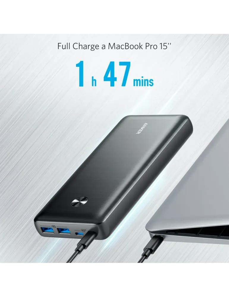 Anker Power bank con LEDs de carga - Capacidad 25600mAh - Entrada USB-