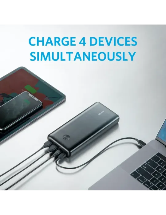 Anker Power bank con LEDs de carga - Capacidad 25600mAh - Entrada USB-