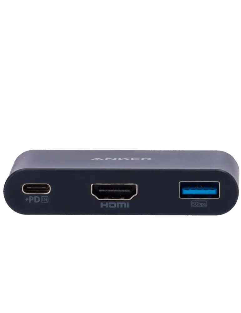 Anker - Hub USB-C 3 en 1 - Admite la carga PD100W - Transferencia de d