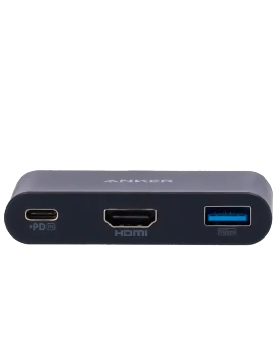 Anker - Hub USB-C 3 en 1 - Admite la carga PD100W - Transferencia de d